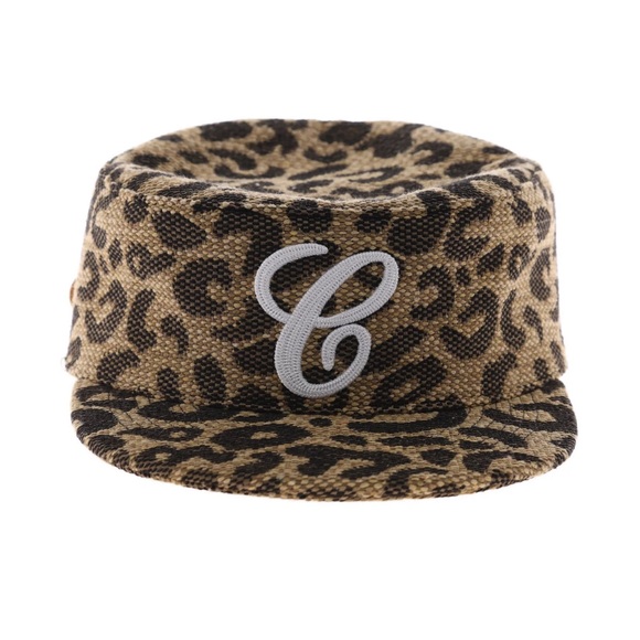 Leopard Print Cap with White Logo - Picture 2 of 2